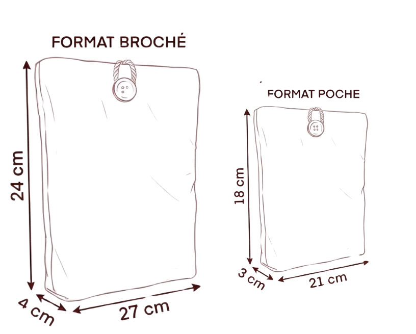 Pochette pour livre personnalisable